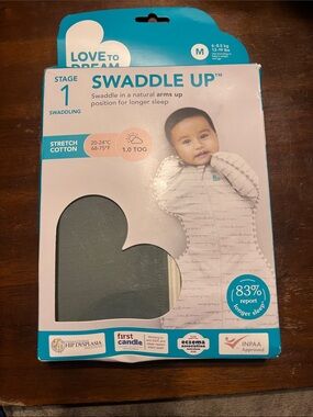 Love To Dream Swaddle Up 1.0 TOG Blue Medium